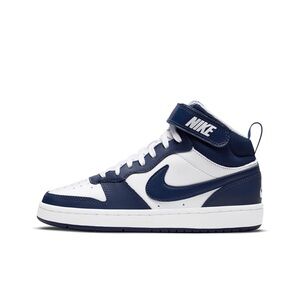 Nike Navy and White High-Top Sneakers